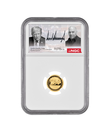 1/10th oz PF70 Trump Coins x UFC Gold Medallion