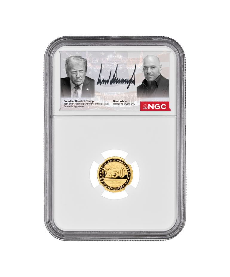 1 oz PF70 Trump Coins x UFC Gold Medallion