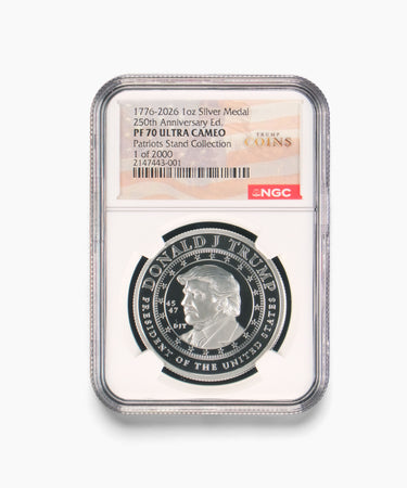 1oz PF70 President Trump "Patriot's Stand" Silver Medallion