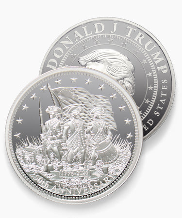 5oz President Trump "Patriot's Stand" Silver Medallion