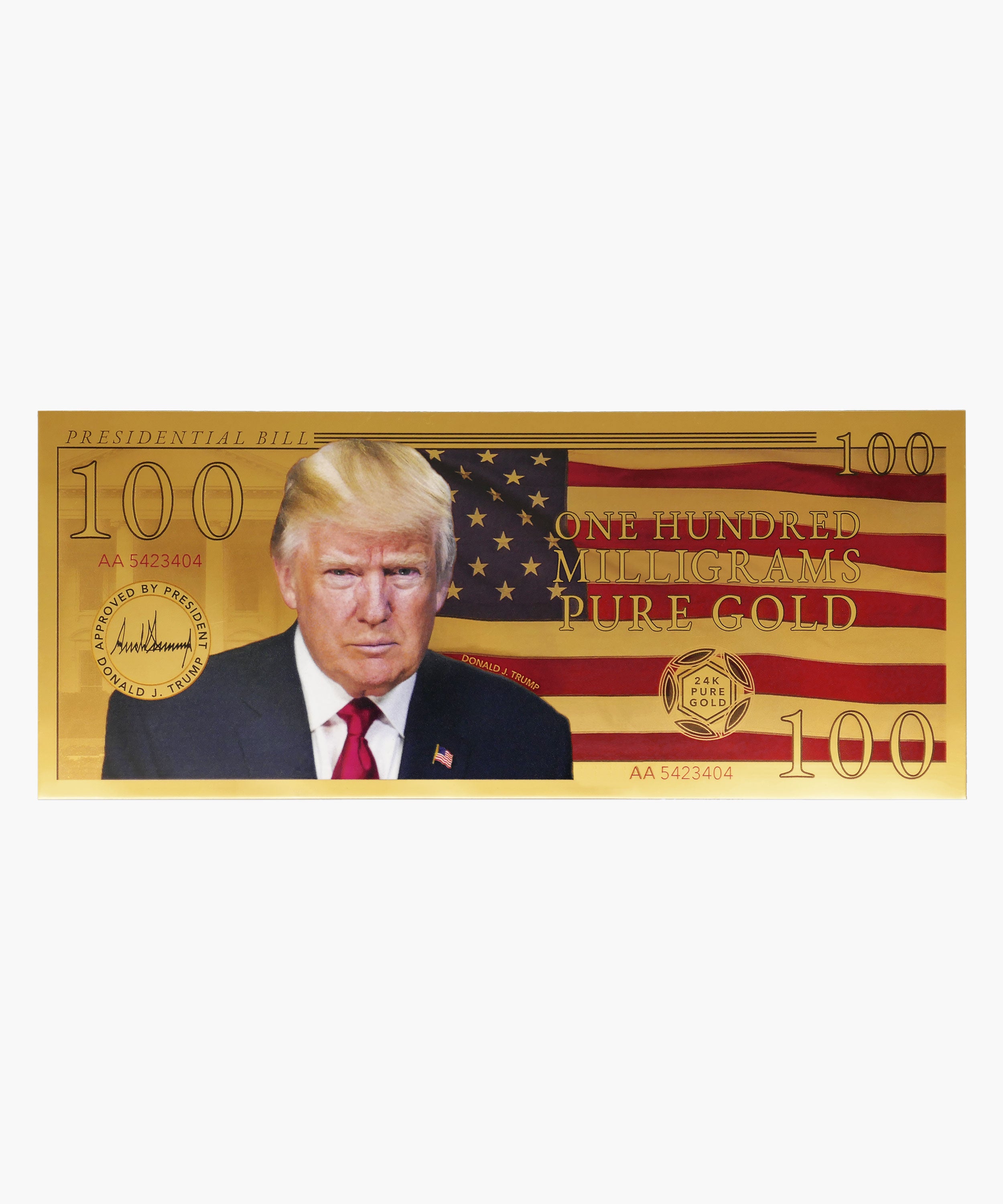 ドナルド トランプ 大統領　【公式】ゴールド オーラムノート Presidential Gold Aurum® Note – Trump Coins トランプ大統領 【公式
