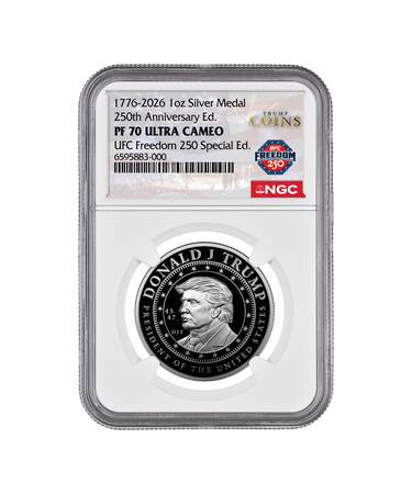 1 oz PF70 Trump Coins x UFC Silver Medallion