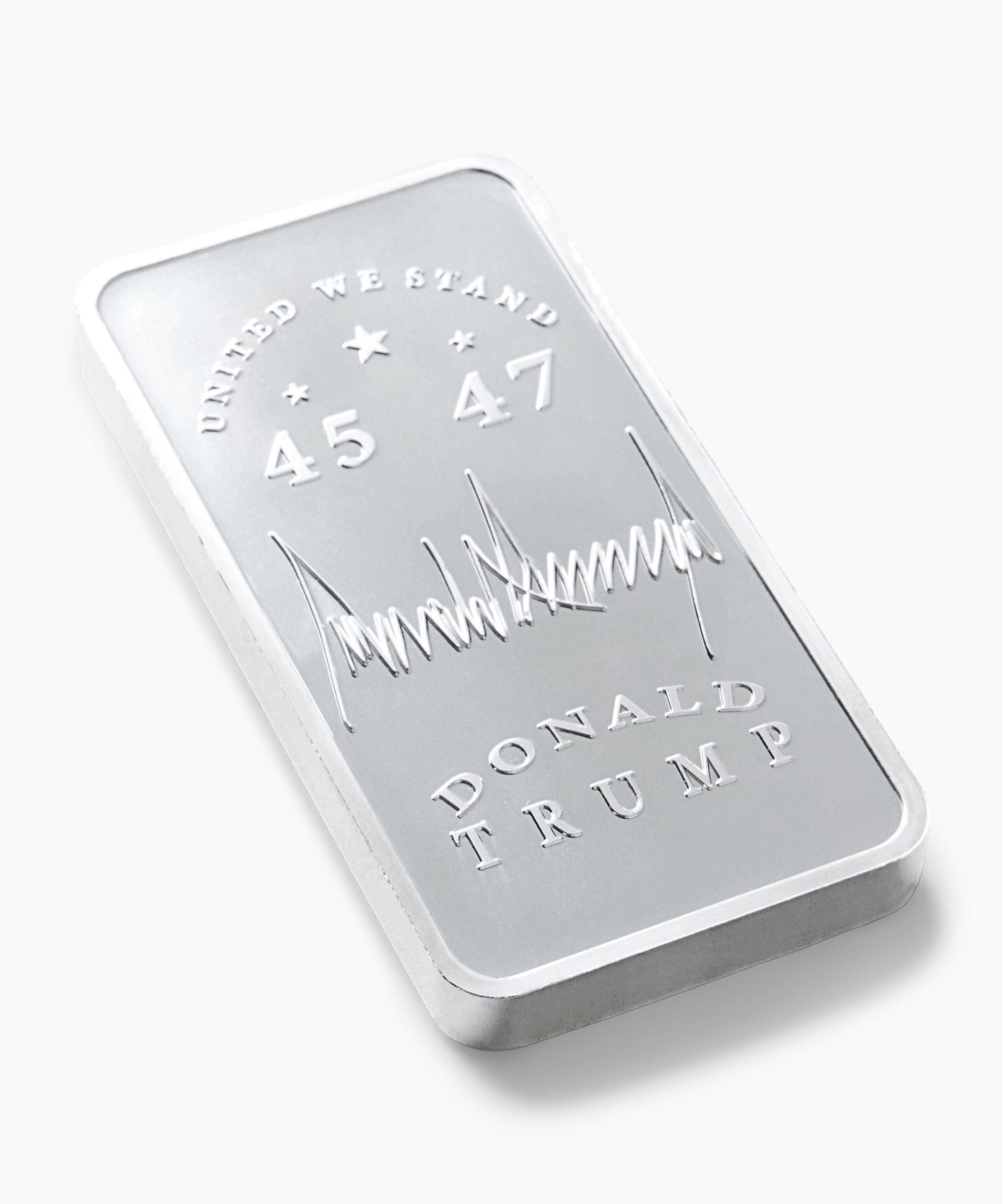 10oz Coat Of Arms Silver Bullion Bar – Trump Coins