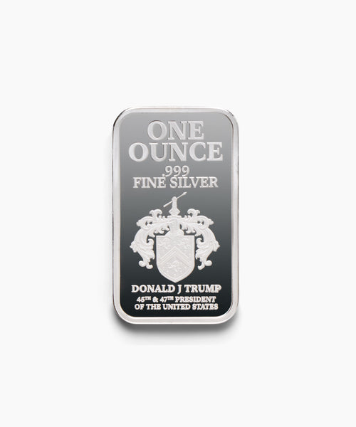 1 oz Coat of Arms Silver Bullion Bar | Trump Coins