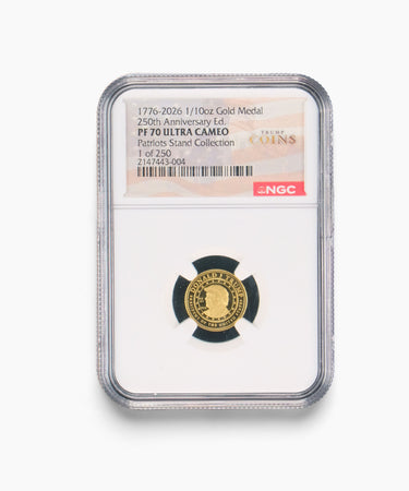 1/10oz PF70 President Trump "Patriot's Stand" Gold Medallion