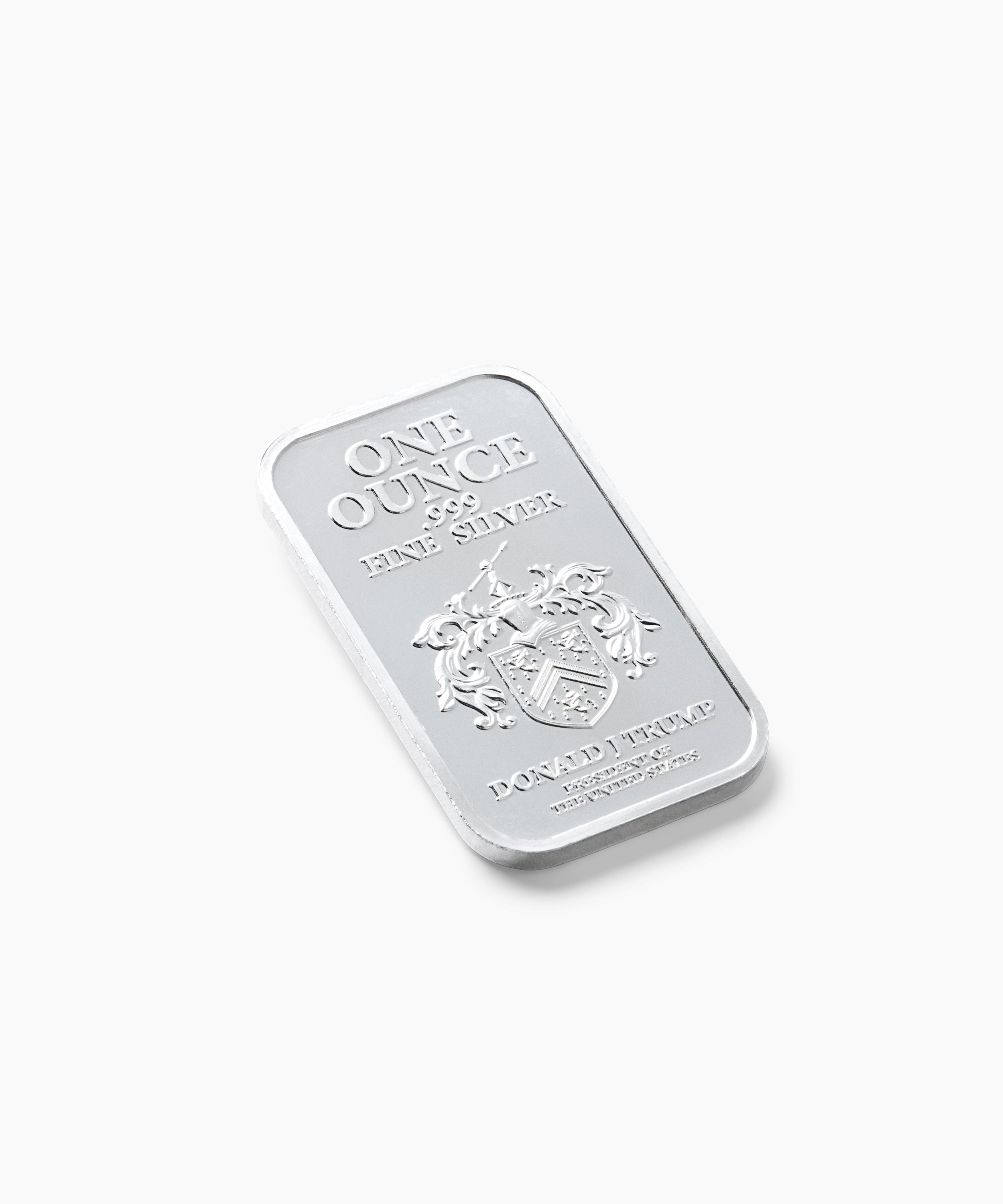 1oz Coat Of Arms Silver Bullion Bar – Trump Coins