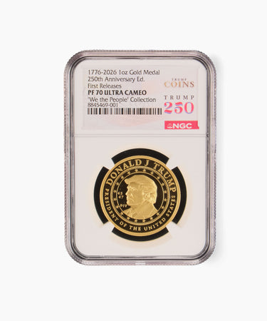 1oz PF70 President Trump "We The People" Gold Medallion