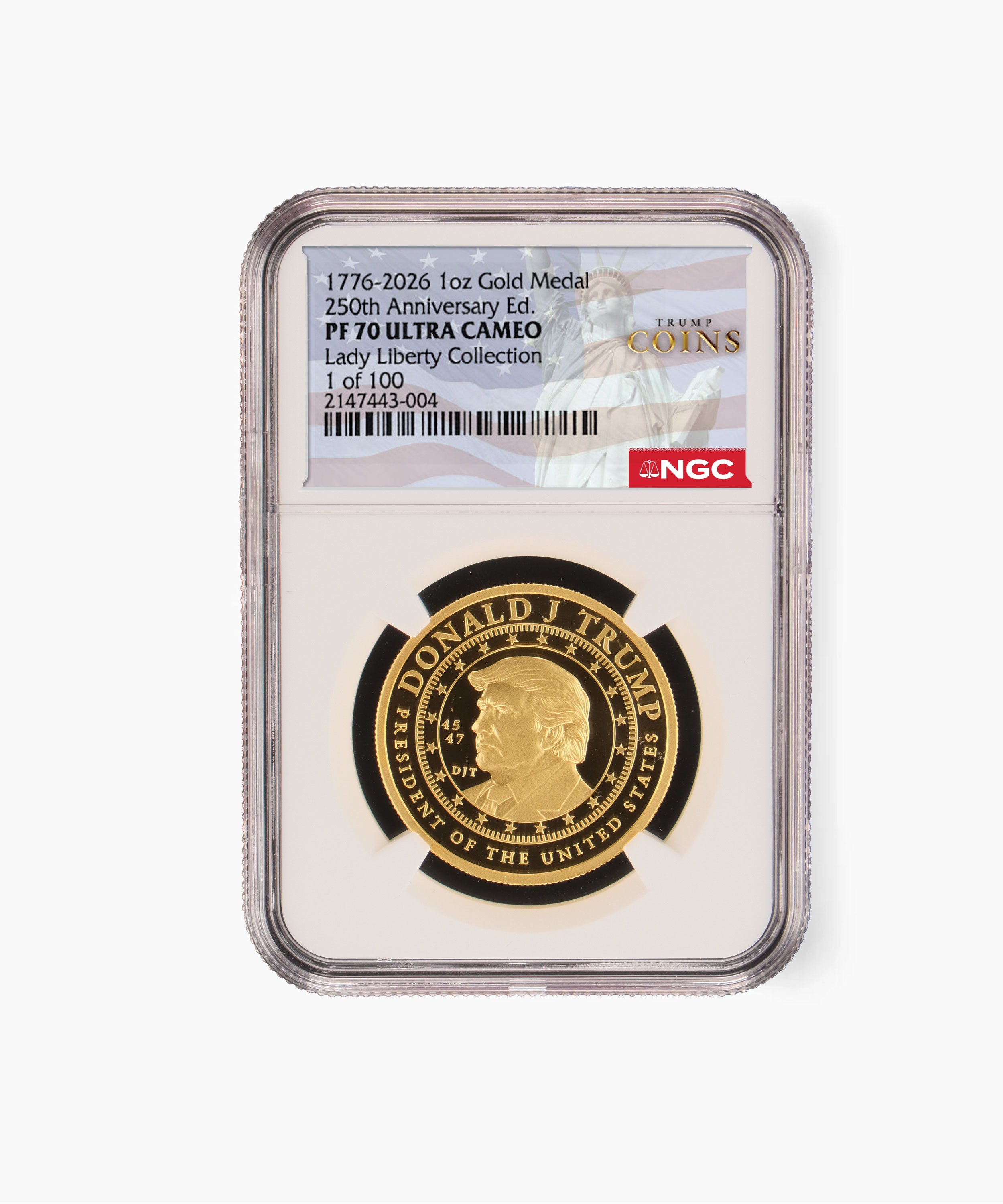 金メダル・銀メダル・記念 コレクション　不明　勲章 1oz PF70 President Trump 