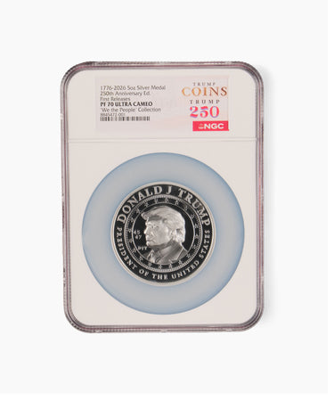 5oz PF70 President Trump "We The People" Silver Medallion