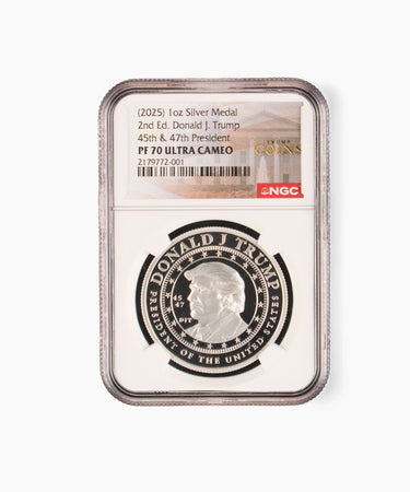 1 oz PF70 President Trump Second Edition Silver Medallion
