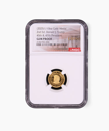 1/10th oz President Trump Second Edition Gold Medallion