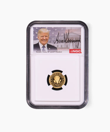 1/10th oz PF70 President Trump Second Edition Gold Medallion
