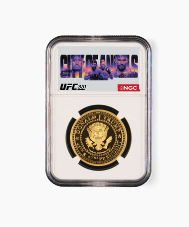 1 oz PF70 Trump Coins x UFC 331 Gold Medallion