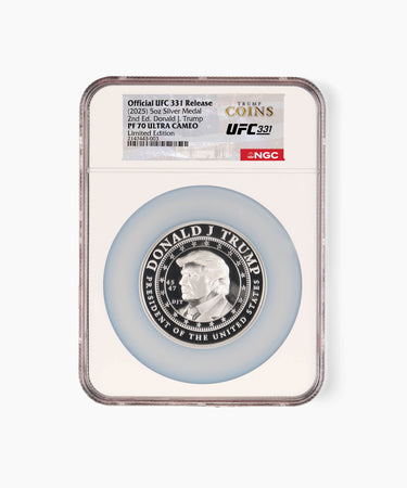 5 oz PF70 Trump Coins x UFC 331 Silver Medallion